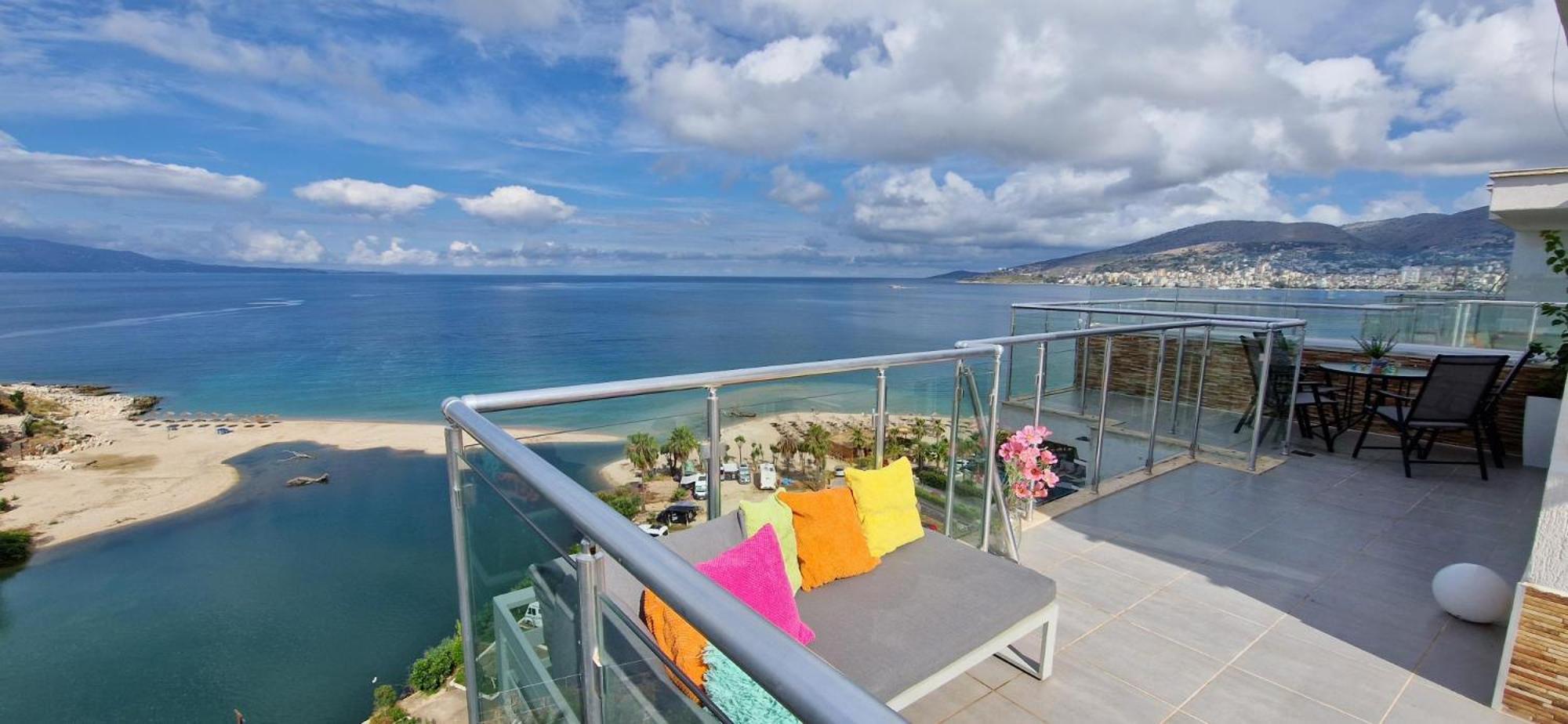 Sadet's Penthouse Saranda Apartment Exterior foto
