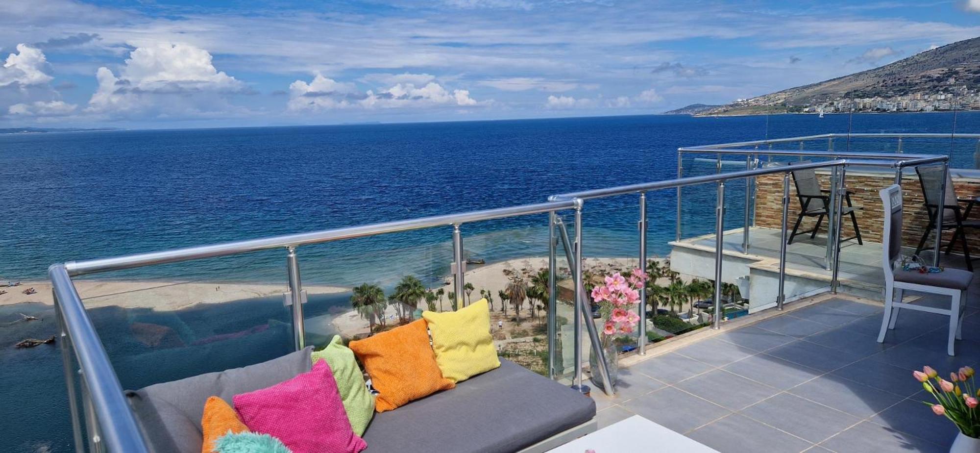 Sadet's Penthouse Saranda Apartment Exterior foto
