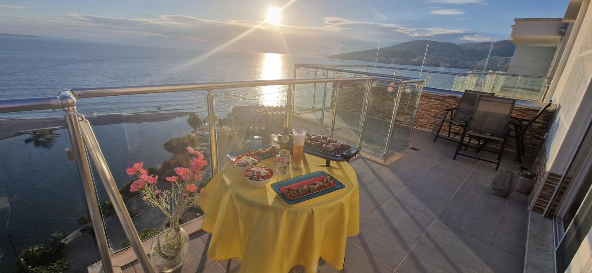 Sadet's Penthouse Saranda Apartment Exterior foto